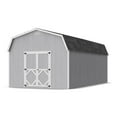 thumbnail image 1 of Little Cottage Co. 12x24 Classic Gambrel Barn with 6 ft. Sidewalls, Outdoor Wood Storage Shed Do-It-Yourself Precut Kit, 1 of 13