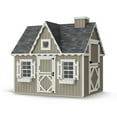thumbnail image 1 of Little Cottage Co. 6x8 Victorian Playhouse with Floor and Loft, Outdoor Wood Do-It-Yourself Kit, 1 of 12