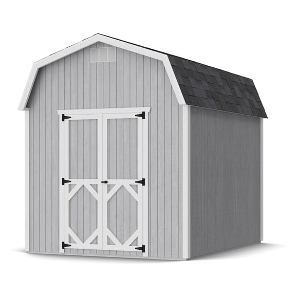 Little Cottage Co. 8x10 Classic Gambrel Barn with 6 ft. Sidewalls, Outdoor Wood Storage Shed Do-It-Yourself Precut Kit