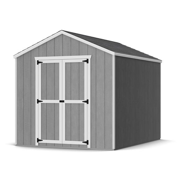 Little Cottage Co. 8x10 Value Gable Shed with Floor, Outdoor Wood Storage Do-It-Yourself Precut Kit