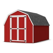 Little Cottage Co. 8x12 Value Gambrel Barn with 4 ft. Sidewalls with Floor, Outdoor Wood Storage Shed Do-It-Yourself Precut Kit