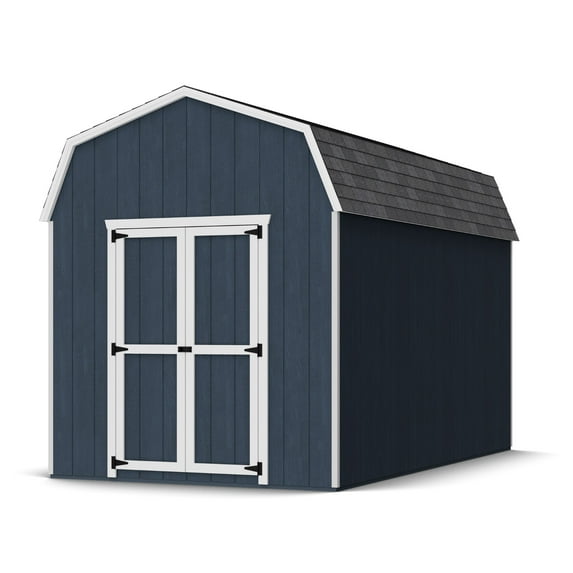 Little Cottage Co. 8x14 Value Gambrel Barn with 6 ft. Sidewalls with Floor, Outdoor Wood Storage Shed Do-It-Yourself Precut Kit