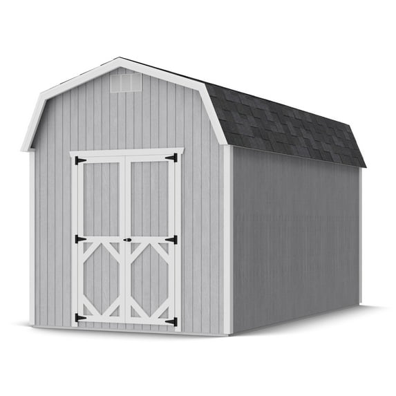 Little Cottage Co. 8x16 Classic Gambrel Barn with 6 ft. Sidewalls, Outdoor Wood Storage Shed Do-It-Yourself Precut Kit
