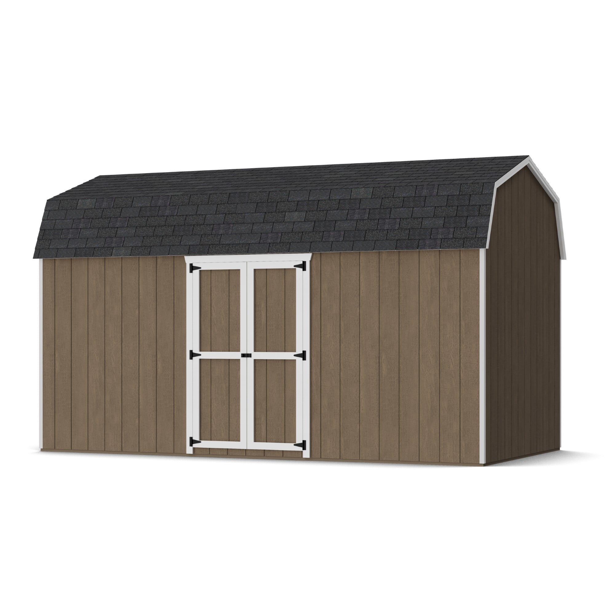 Little Cottage Co. 8x16 Value Gambrel Barn with 6 ft. Sidewalls and Side Entry, Outdoor Wood Storage Shed Do-It-Yourself Precut Kit
