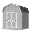 thumbnail image 1 of Little Cottage Co. 8x8 Classic Gambrel Barn with 6 ft. Sidewalls, Outdoor Wood Storage Shed Do-It-Yourself Precut Kit, 1 of 13