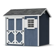 Little Cottage Co. 8x8 Classic Workshop Shed with Operable Windows, Outdoor Wood Storage Do-It-Yourself Precut Kit