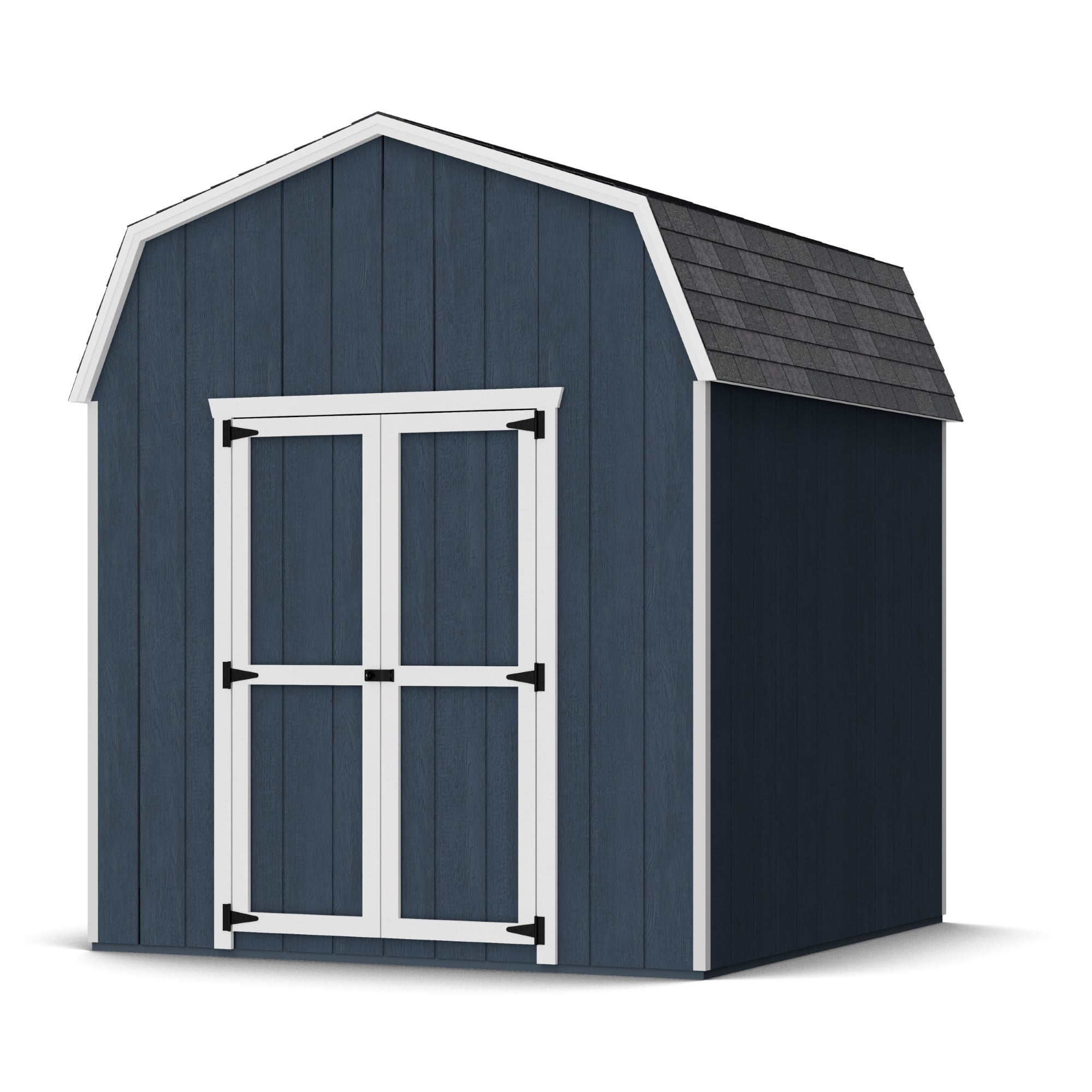 Little Cottage Co. 8x8 Value Gambrel Barn with 6 ft. Sidewalls, Outdoor Wood Storage Shed Do-It-Yourself Precut Kit