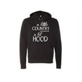 thumbnail image 1 of A Little Country A Little Hood, Country Hoodie, Women's Country Hoodie, Hood Hoodie, Gift For Her, Country Hoodie, Farm Shirt, Girl Farmer, Black, MEDIUM, 1 of 1