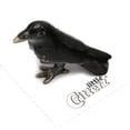 thumbnail image 1 of Little Critterz Black Raven "Trickster" - Hand-painted Home Decor Bird Decorative Figurine - Miniature Porcelain Figurine, 1 of 1