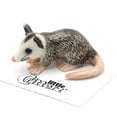 thumbnail image 1 of Little Critterz Gray Opossum "Thumbs" Hand-painted - Home Decor Animal Decorative Figurine Bithday Gift - Miniature Porcelain Figurine, 1 of 1