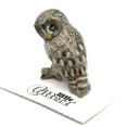 thumbnail image 1 of Little Critterz Great Gray Owl Phantom Hand-painted - Home Decor Bird Decorative Figurine Birthday Gift - Miniature Porcelain Figurine, 1 of 1