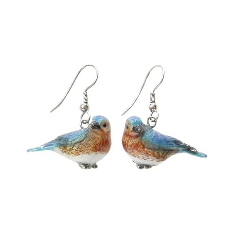 Bird - Bluebird Porcelain Earrings - Walmart.com