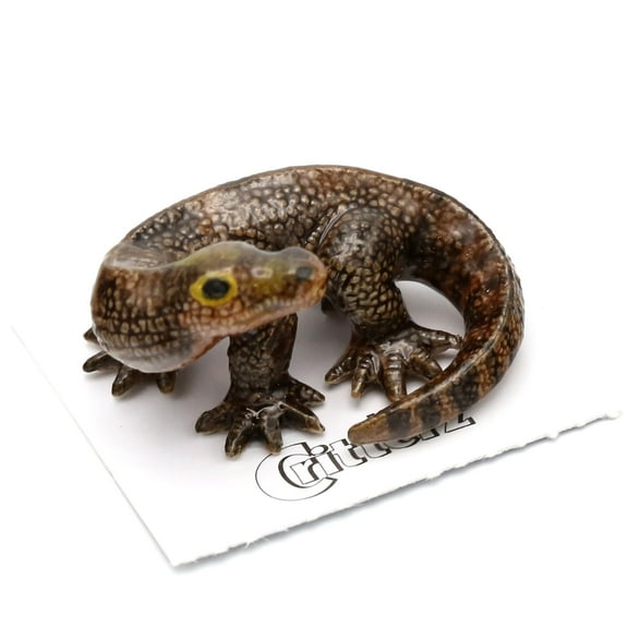 Little Critterz Komodo Dragon Lizards "Indonesia" - Hand-painted Home Decor Reptile Decorative Figurine - Miniature Porcelain Figurine