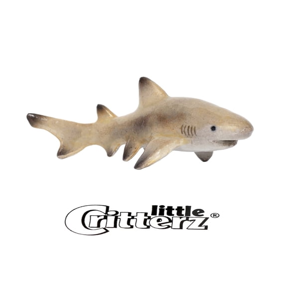 Little Critterz Lemon Shark Blondie Reptile - Hand-painted Home Decor Reptile Decorative Figurine - Miniature Porcelain Figurine