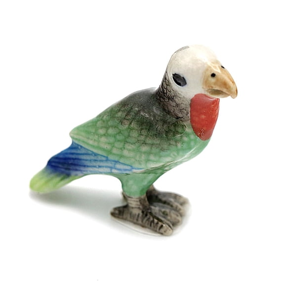 Little Critterz Parrot - Amazon Parrot "Christopher" - miniature porcelain figurine