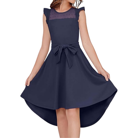 Little Cute Dresses For Girls Trendy Everyday Wear Outdoor Adventures And Casual Occasions Stylish Design Princess Dress For Girls Size 5-6T
