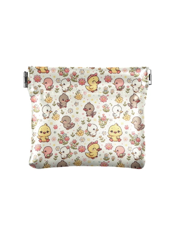 Little Cute Duck Wallet Small PU Leather Change Pouch Wallet for Women