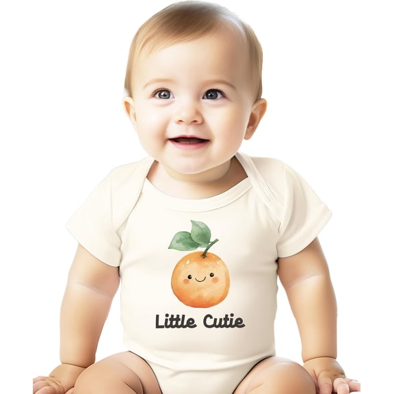 Little Cutie Baby Bodysuit for Boys & Girls Watercolor Orange Fruit One-Piece for Toddlers Natural Bodysuit Newborn