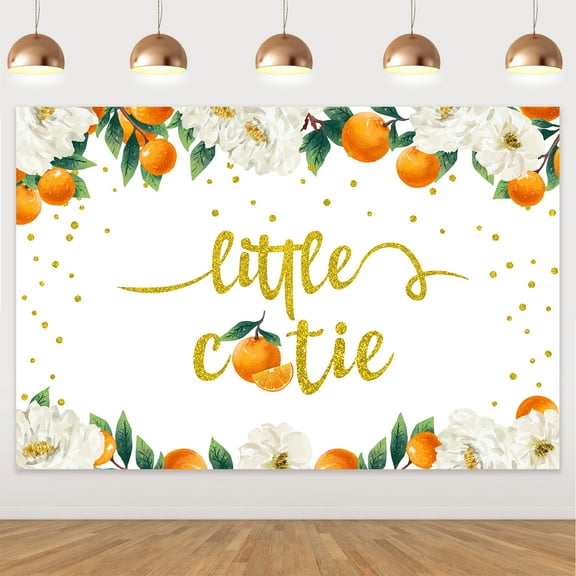 Little Cutie Decorations Set A Little Cutie Backdrop for Baby Shower Birthday Party Supplies