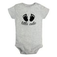 thumbnail image 1 of Little Cutie Funny Rompers For Babies, Newborn Baby Unisex Bodysuits, Infant Jumpsuits, Toddler 0-24 Months Kids One-Piece Oufits (Gray, 0-6 Months), 1 of 4
