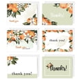 thumbnail image 1 of Little Cuties Clementine Thank You Greeting Cards / 24 Baby Shower Note Cards With White Envelopes / 6 Adorable Fruit Thanks Designs / Made In USA, 1 of 6