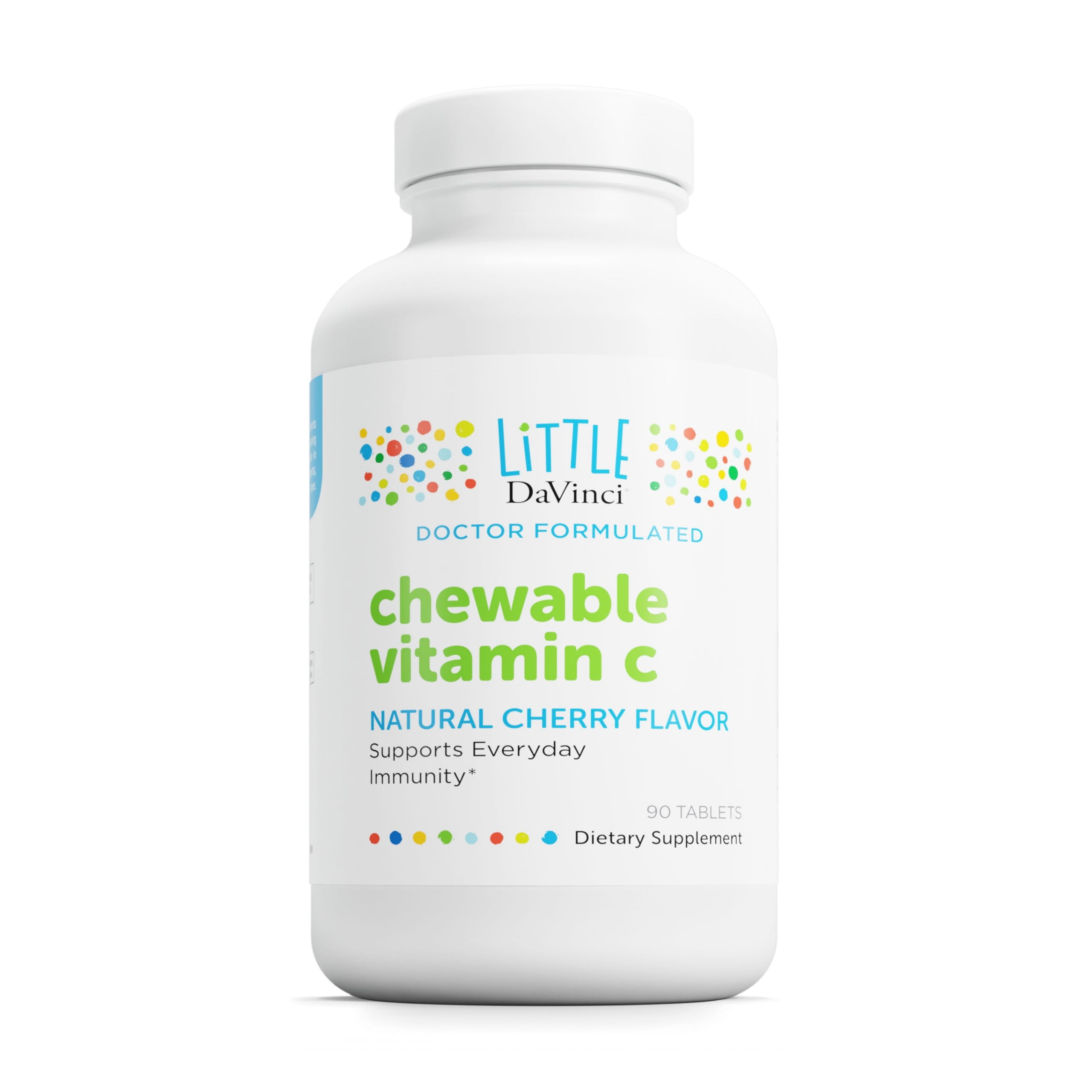 Little DaVinci Chewable Vitamin C - Support Immune Health - Cherry Flavor - 90 Chewable Tablets