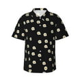 thumbnail image 1 of Little Daisy Hawaiian Shirts For Men, Summer Short-Sleeve Relaxed-Fit Button-Down Shirts Small, 1 of 9