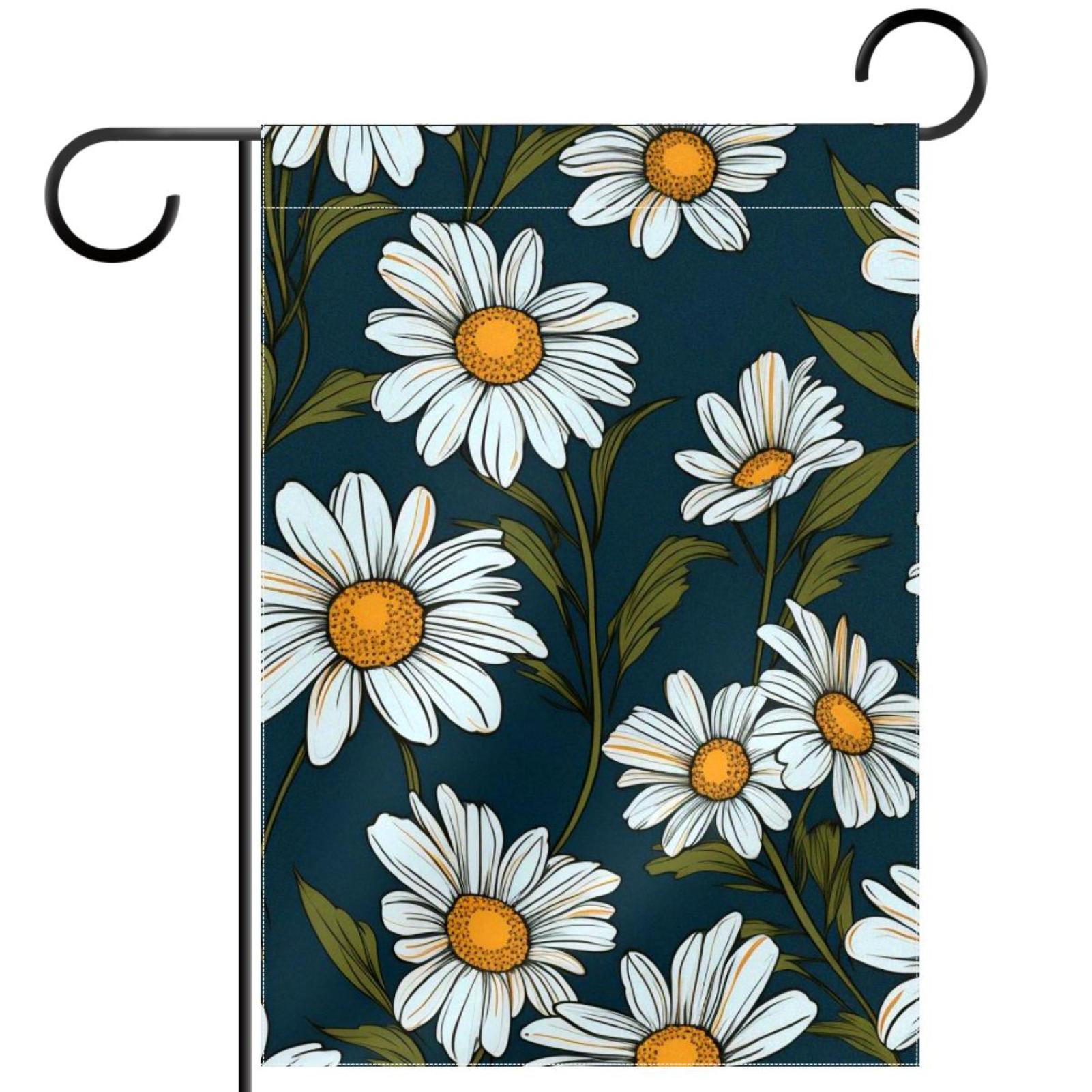 Little Daisy Pattern Garden Banners Outdoor Flags for All Seasons