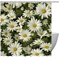 thumbnail image 1 of Little Daisy Waterproof Printed Bathroom Curtain Set with Hooks - Stylish Bathroom Decoration, 1 of 6