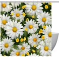 thumbnail image 1 of Little Daisy Waterproof Shower Curtain Set with Hook, Printed Design for Bathroom Decoration - Shower Curtain Sets, 1 of 6