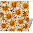 thumbnail image 1 of Little Daisy Waterproof Shower Curtain Set with Hook, Printed Design for Bathroom Decoration, 1 of 6