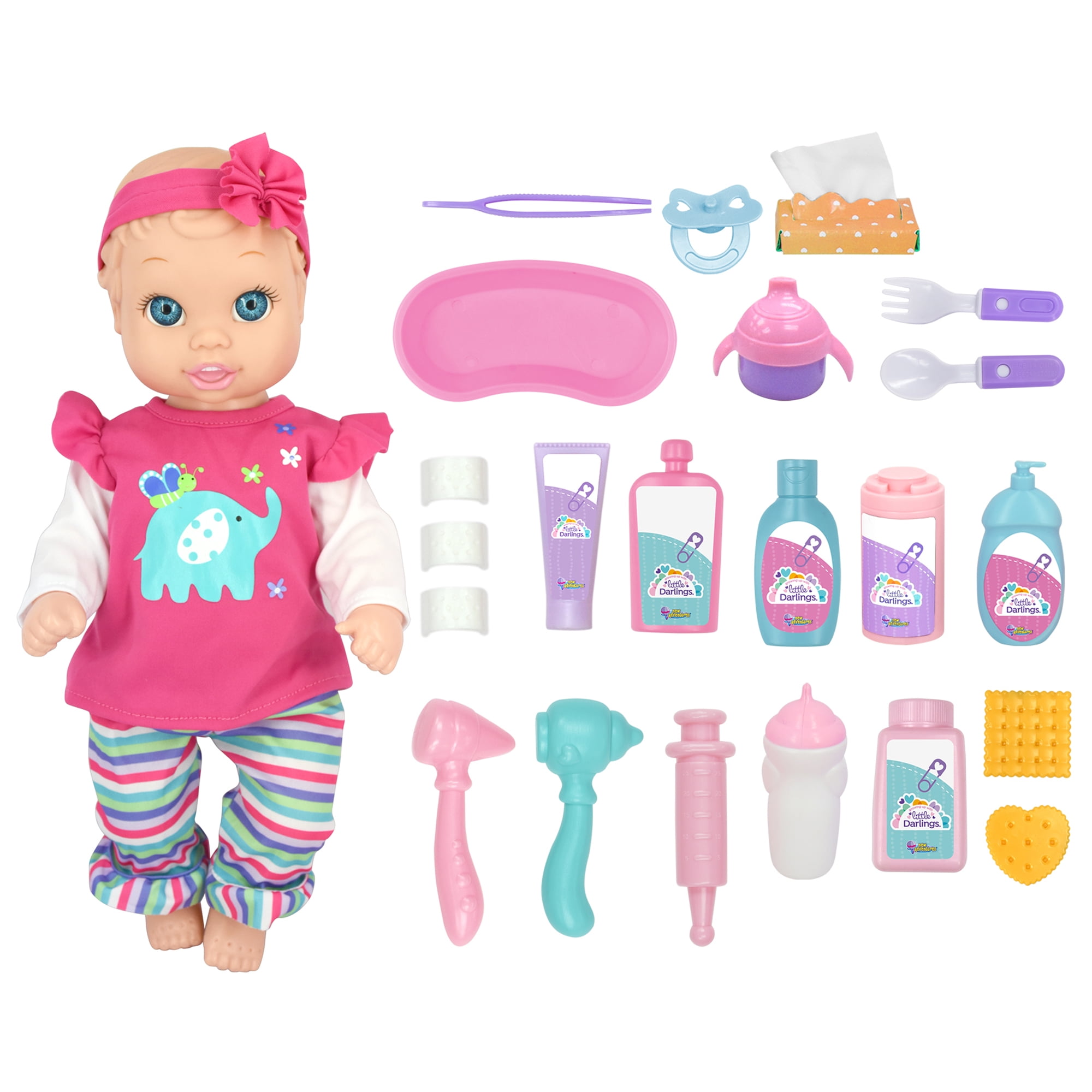 Little Darlings 16 Inch Baby Doll and Check Up Set Walmart