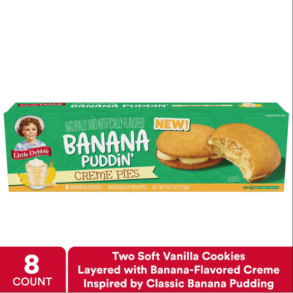 Little Debbie Banana Puddin' Creme Pies