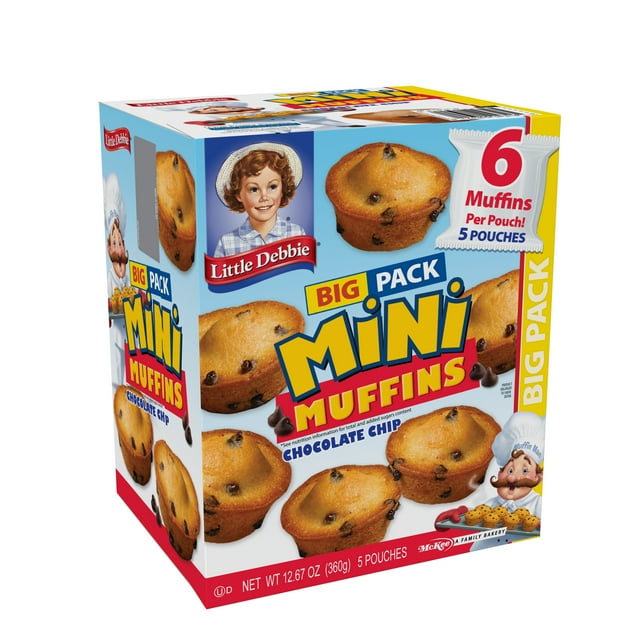 Little Debbie Big Pack Chocolate Chip Mini Muffins, 12.67 oz
