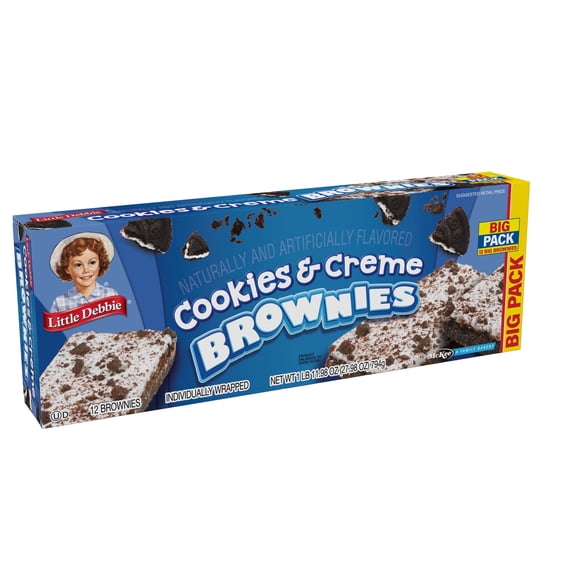 Little Debbie Big Pack Cookies & Creme Brownies