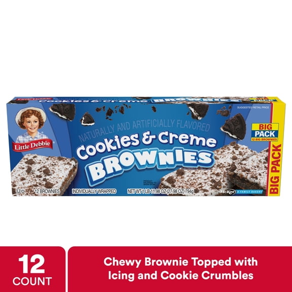 Snack Cakes, Little Debbie Big Pack Cookies & Creme Brownies