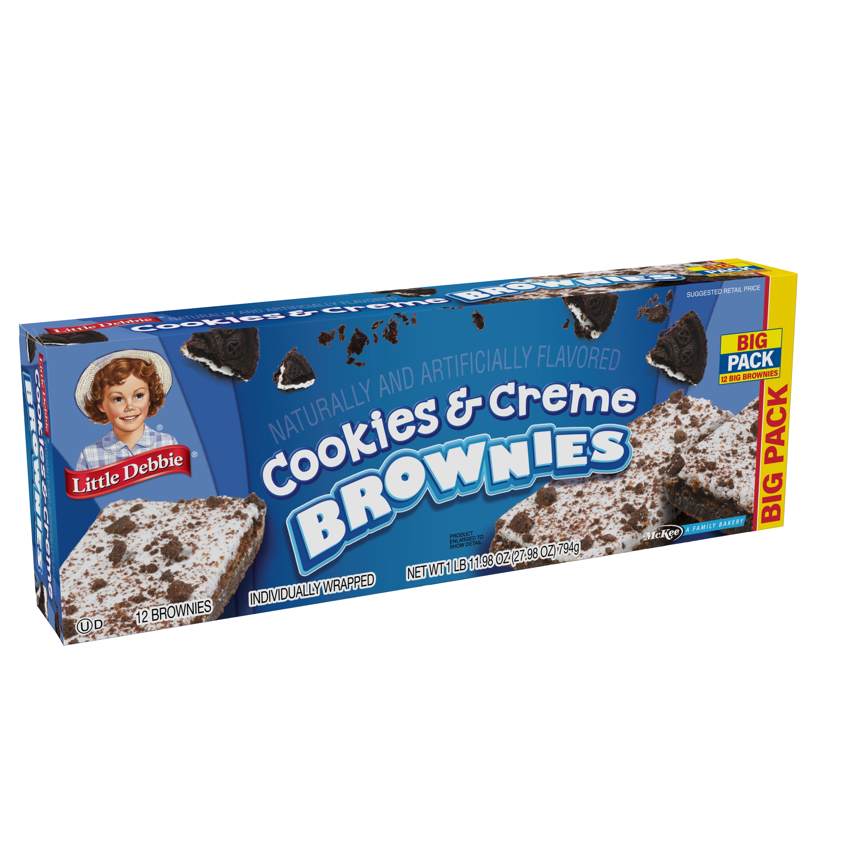 Little Debbie Big Pack Cookies & Creme Brownies