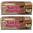 thumbnail image 1 of Little Debbie Big Pack Fudge Rounds 12 count, 24.10 oz pack of 2, 1 of 2