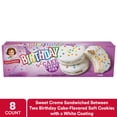 thumbnail image 1 of Little Debbie Birthday Cake Crème Pies, 12.5 oz (8 count), 1 of 7