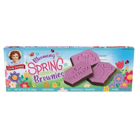 Little Debbie Blooming Spring Brownies Snack Cakes 5 ct / 10.17 oz - Pack of 1