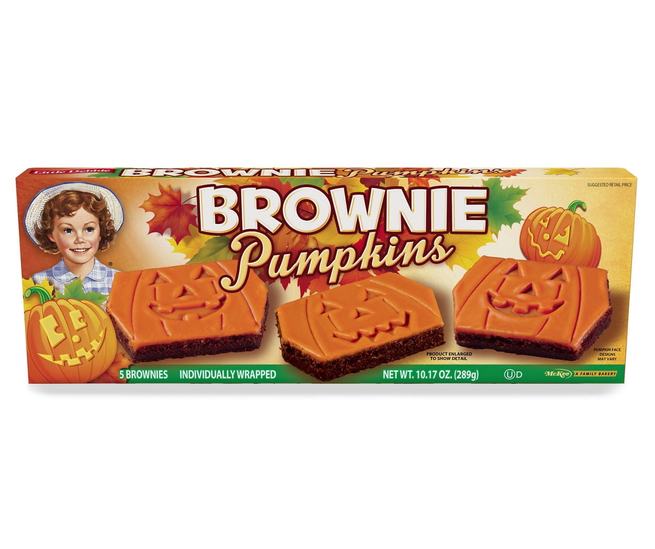 Little Debbie Brownie Pumpkins, 5Count
