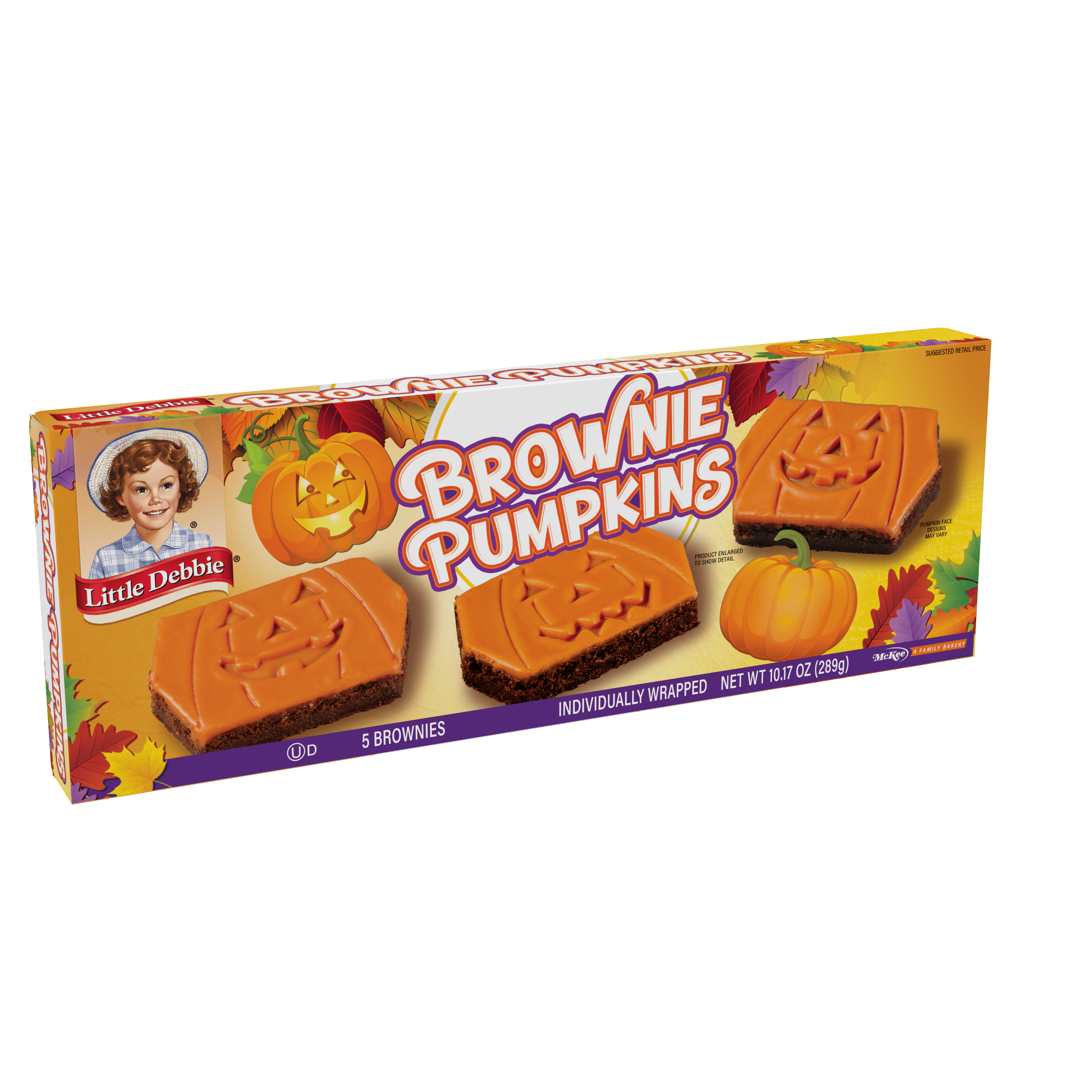 Little Debbie Halloween Fall Bakery Snack - Brownie Pumpkins - Walmart ...