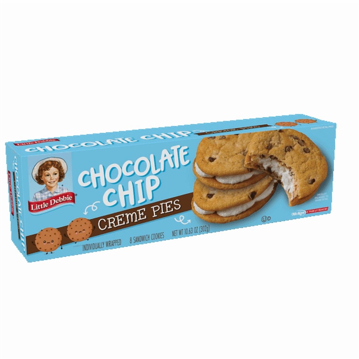 Little Debbie Chocolate Chip Creme Pies, 10.63 oz