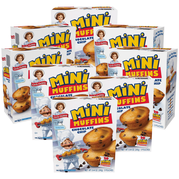 Little Debbie Chocolate Chip Mini Muffins, 8 Boxes