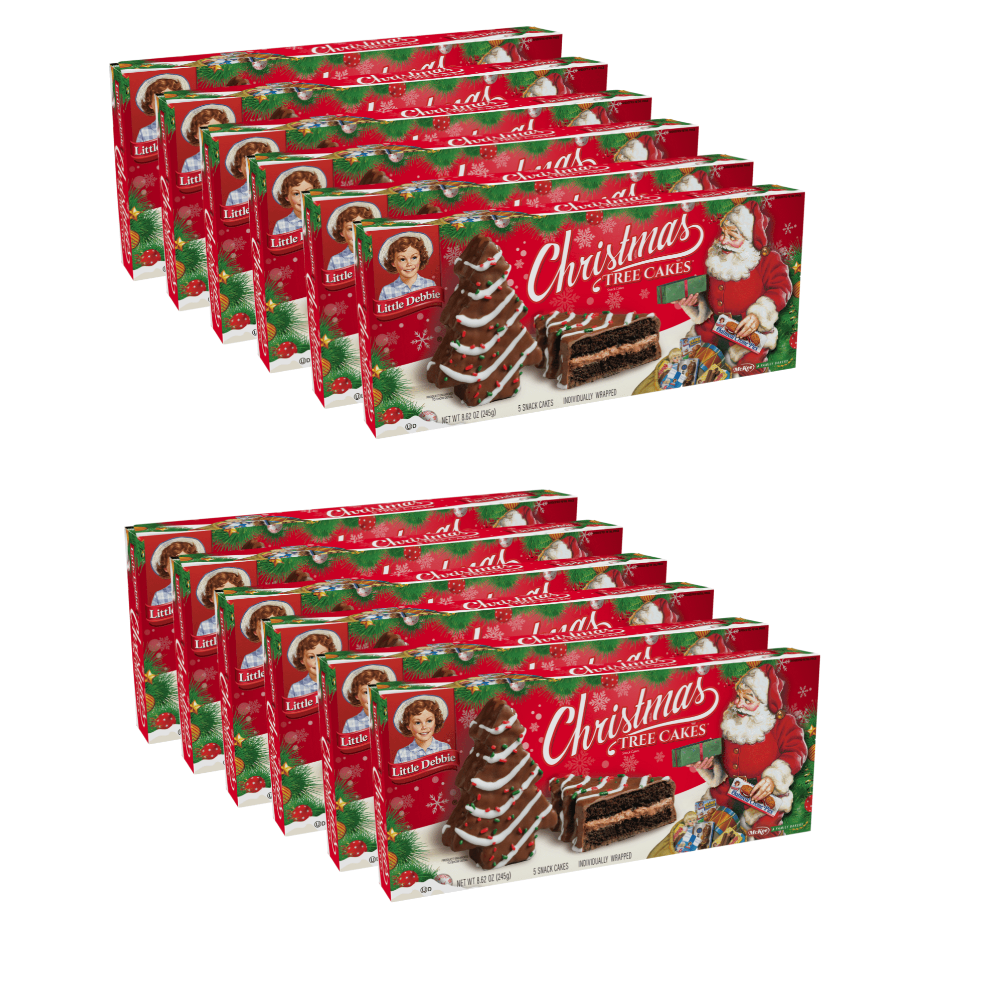 Little Debbie Chocolate Christmas Tree Cakes, 12 Boxes, 60 Individually