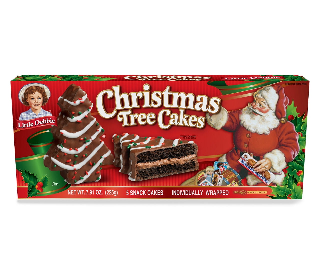 Little Debbie Chocolate Christmas Tree Cakes, 5Count