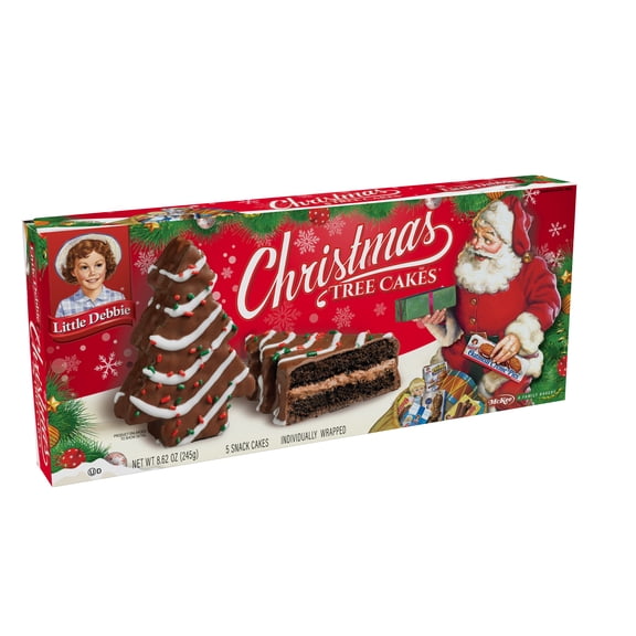 Little Debbie Chocolate Christmas Tree Cakes, 8.25 oz, 5 Count