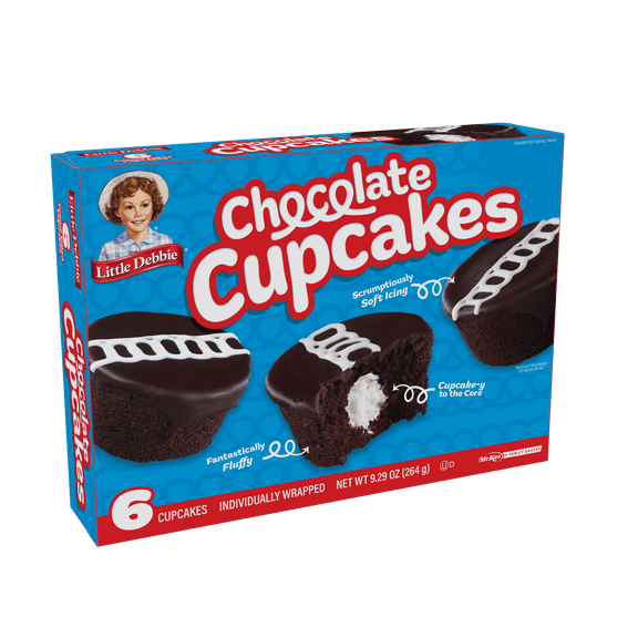 Little Debbie Chocolate Cupcakes, 6 Count