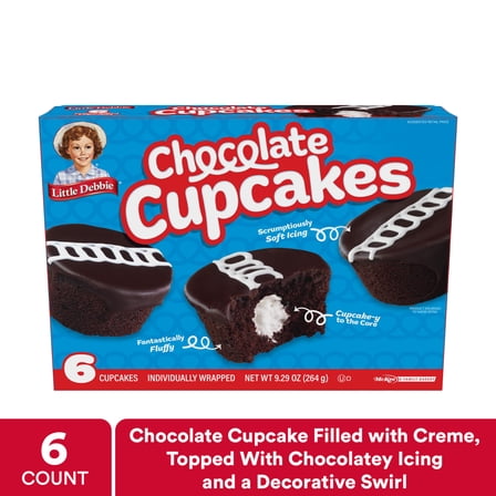 Little Debbie Chocolate Cupcakes, 6 Count
