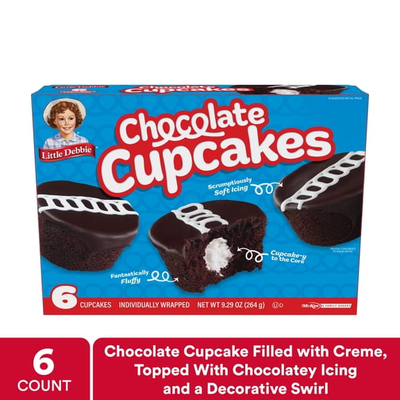 Little Debbie Chocolate Cupcakes, 6 Count